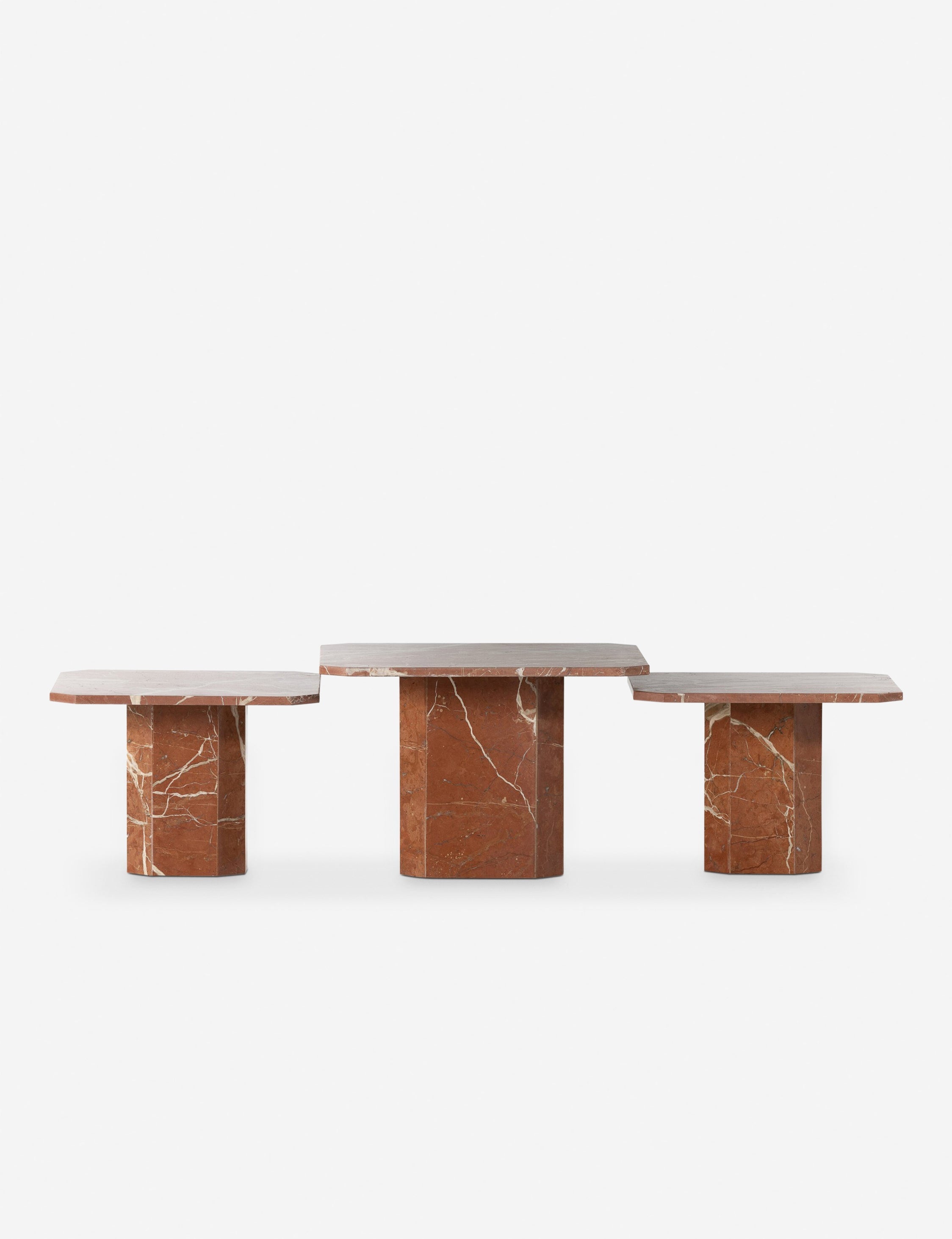 Linari Marble Nesting Coffee Table (Set of 3)