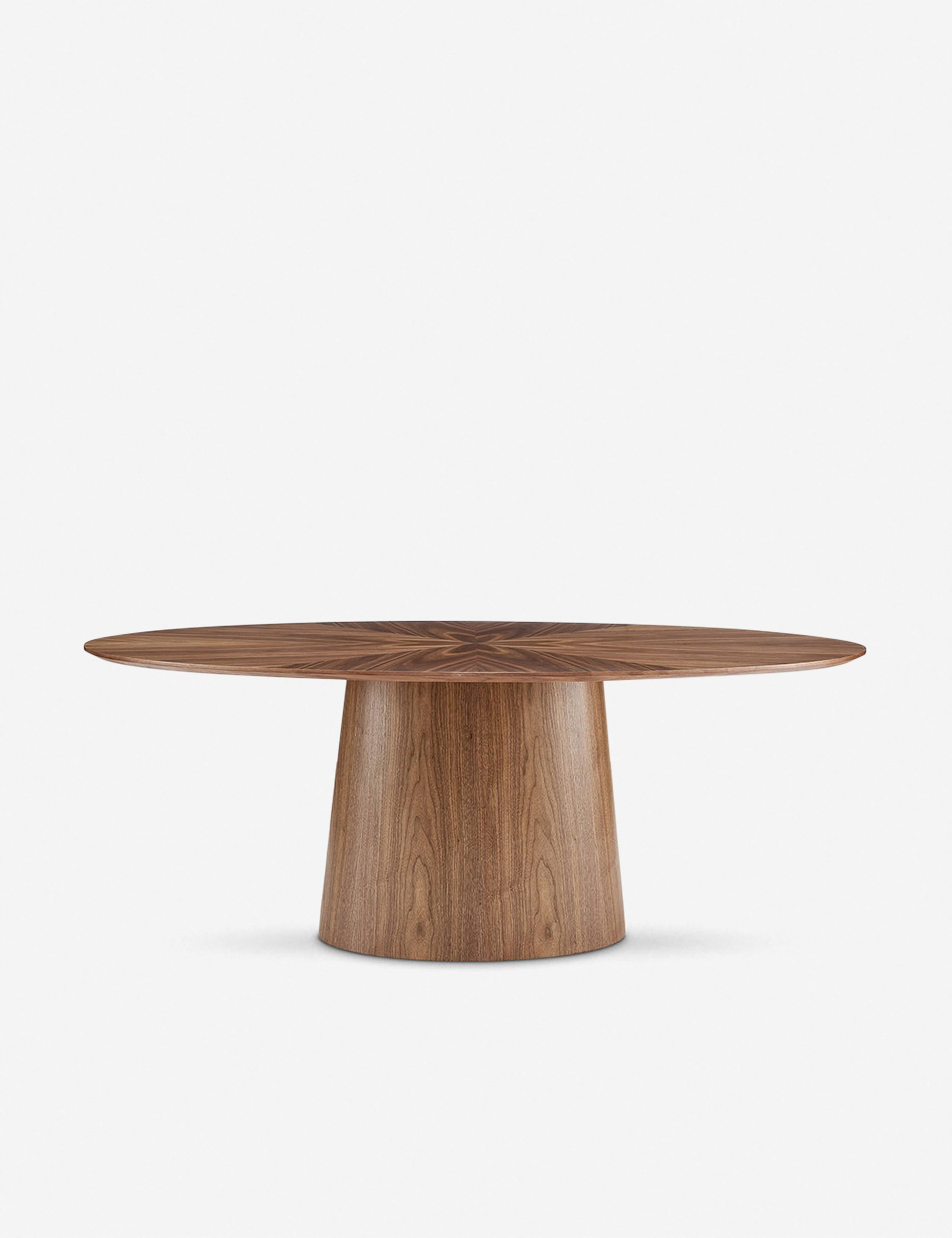 Beth Oval Dining Table, Brown