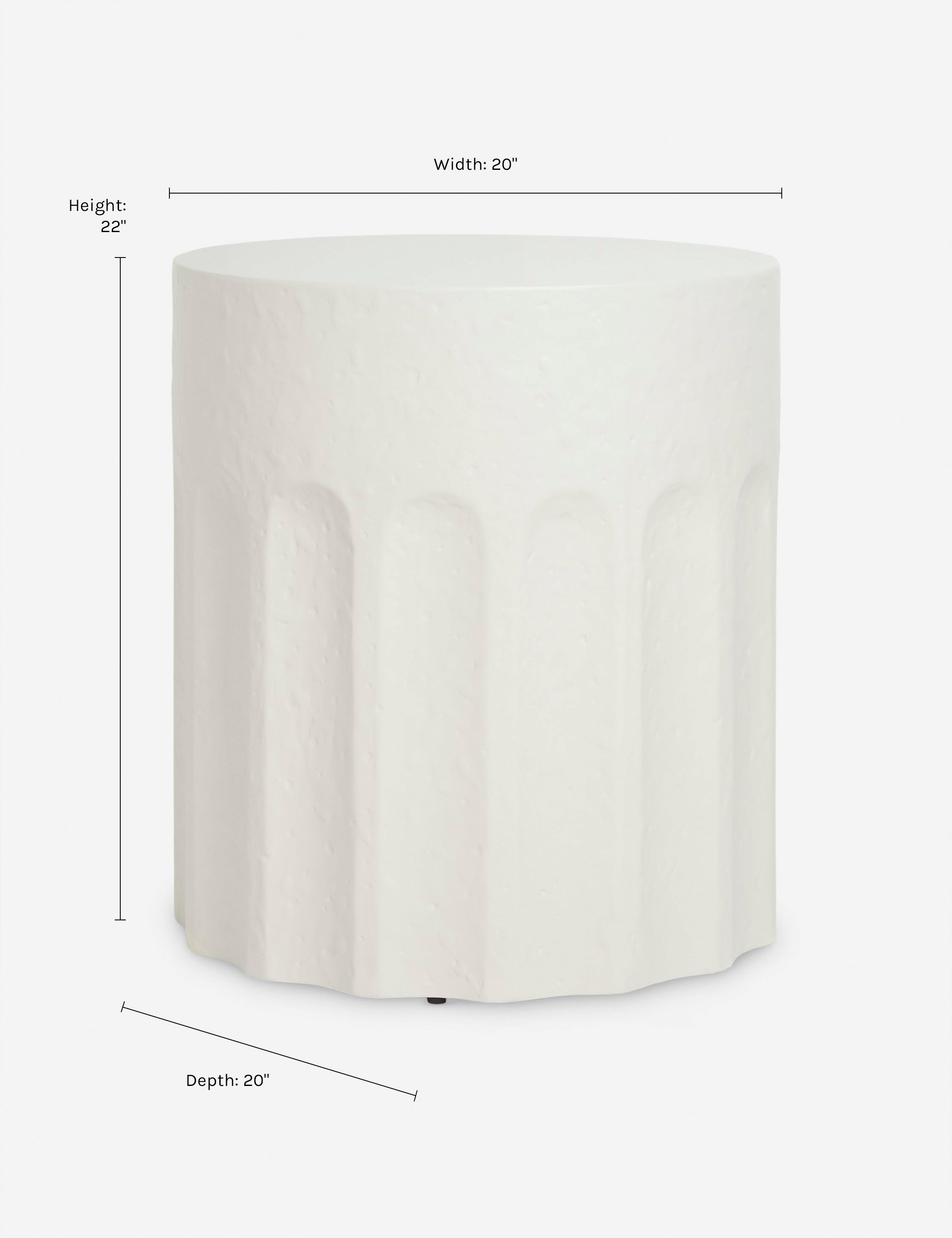 Doric Side Table by Sarah Sherman Samuel