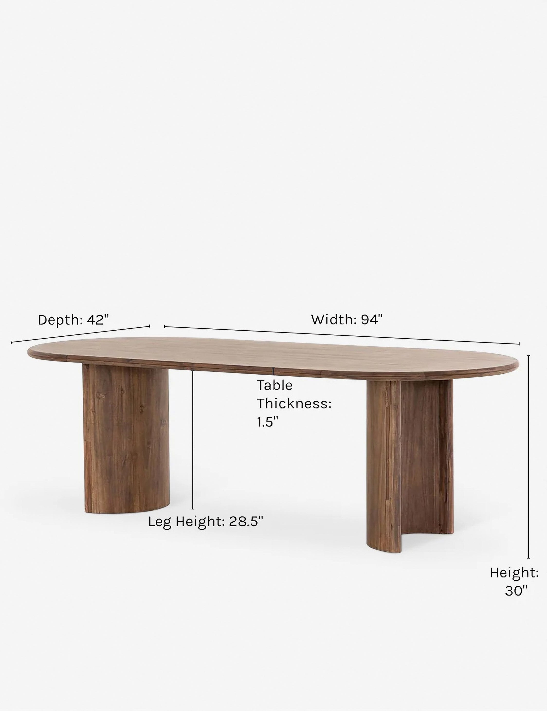 Gilda Oval Dining Table