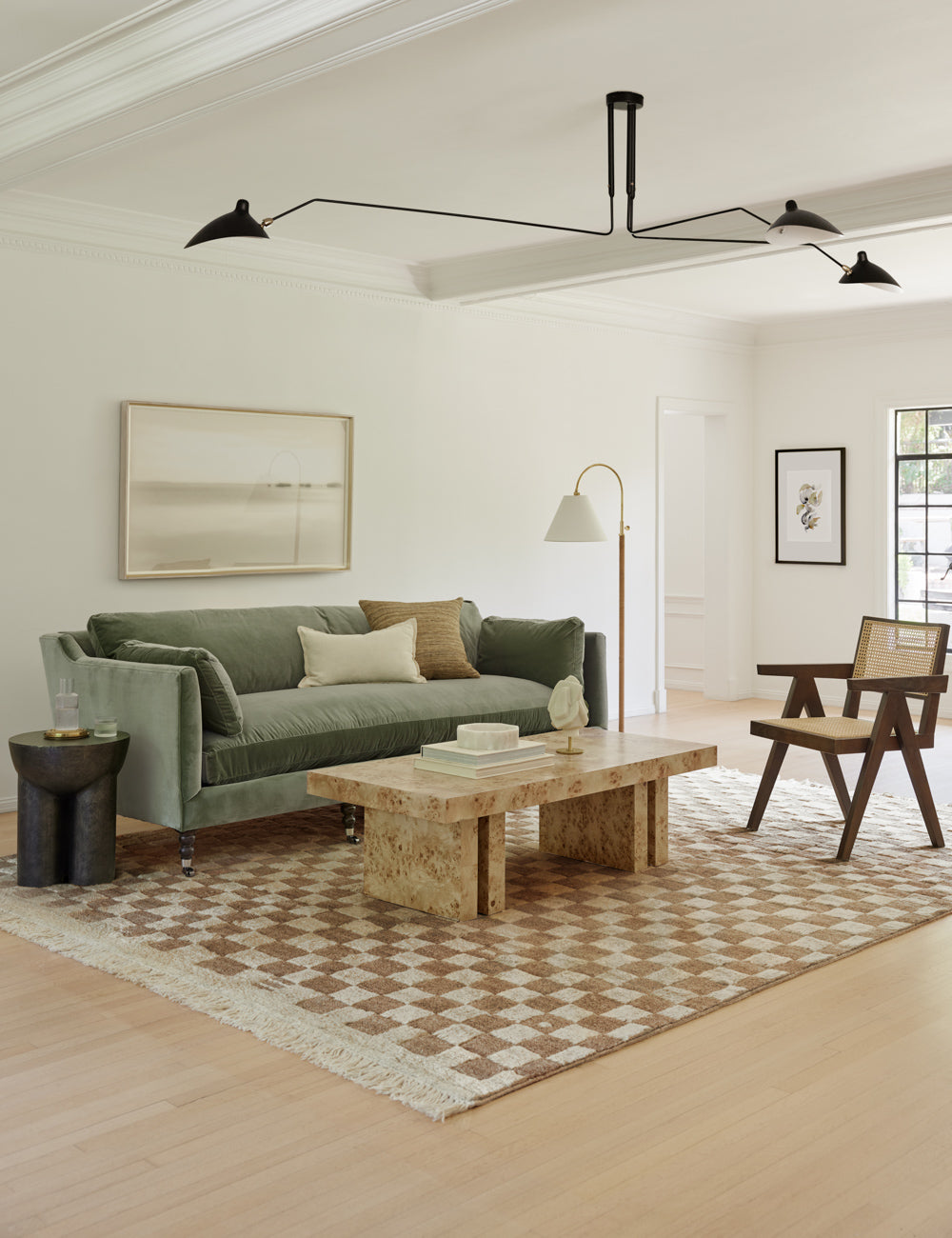 Brisa Burl Wood Coffee Table