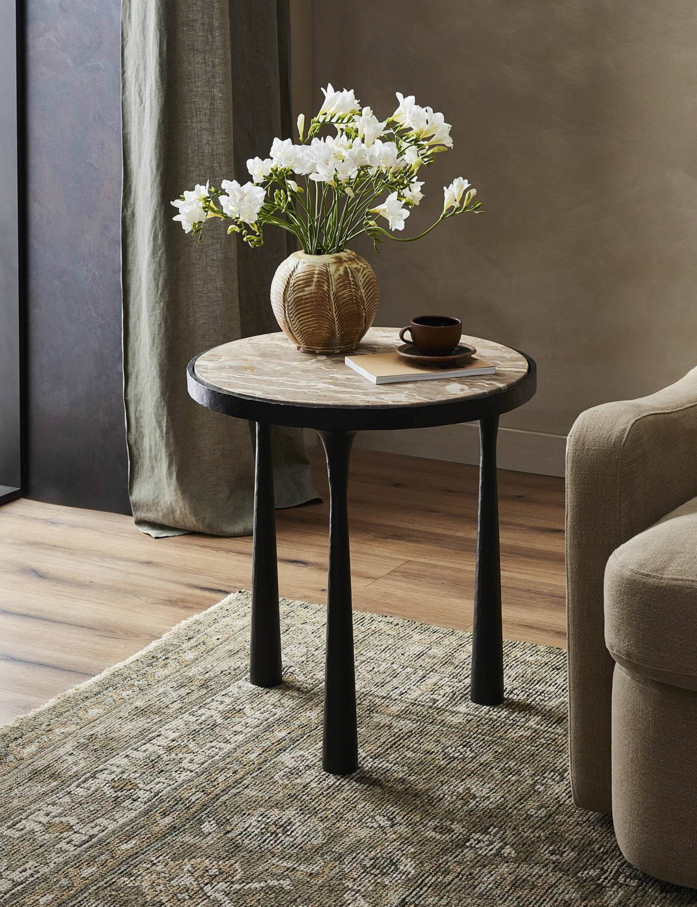 Billings Round Side Table by Amber Lewis x Four Hands