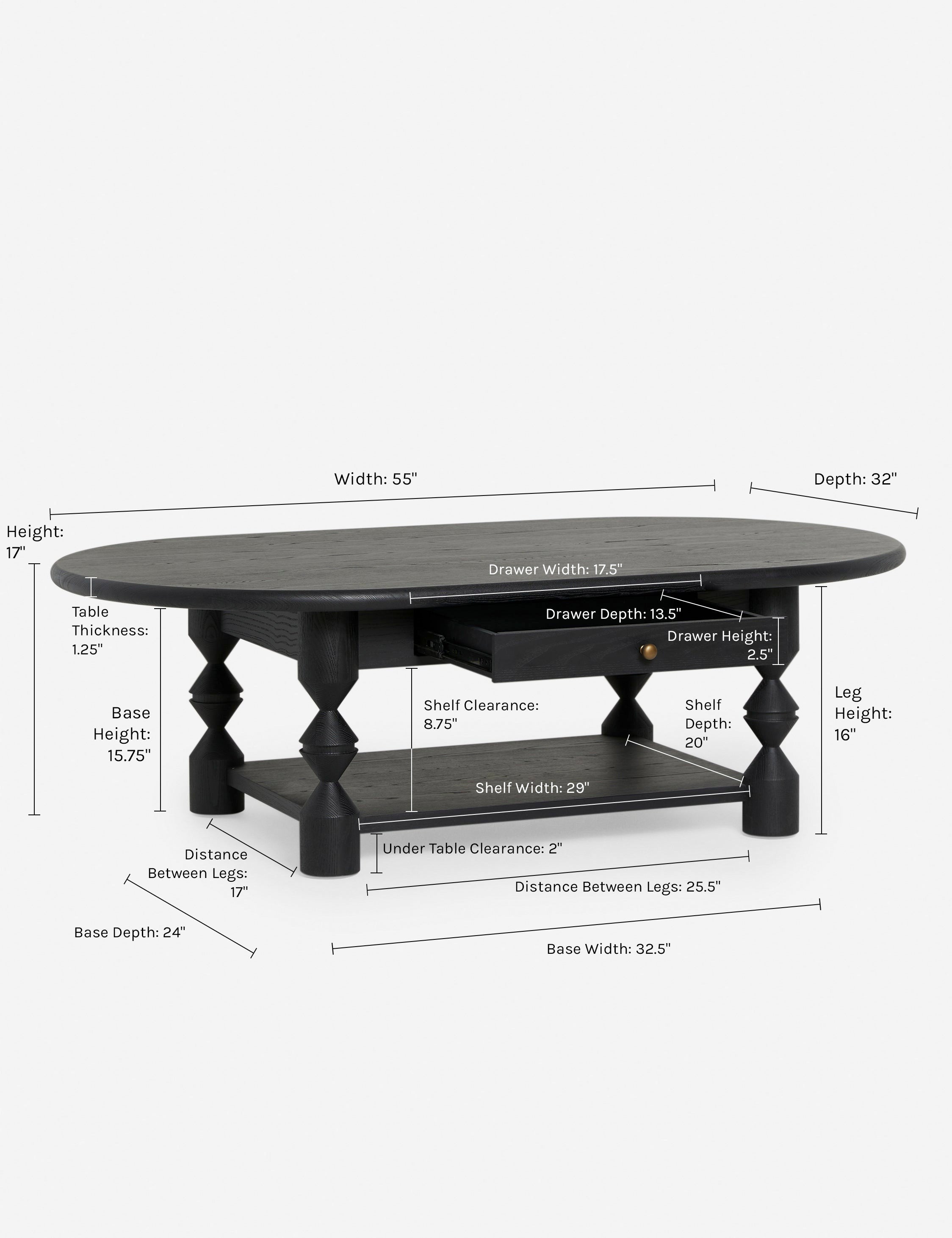 Topia Oval Coffee Table by Ginny Macdonald
