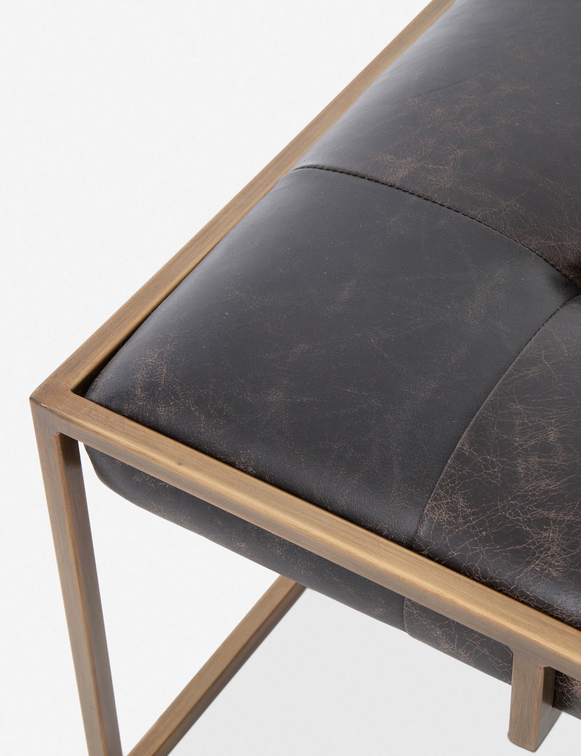 Olwina Square Leather Coffee Table