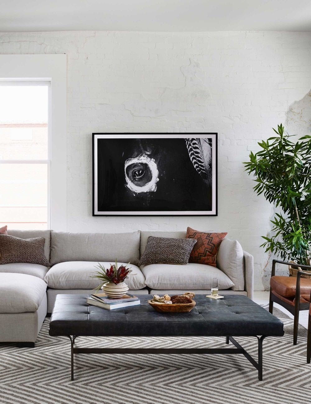 Patrizia Leather Coffee Table