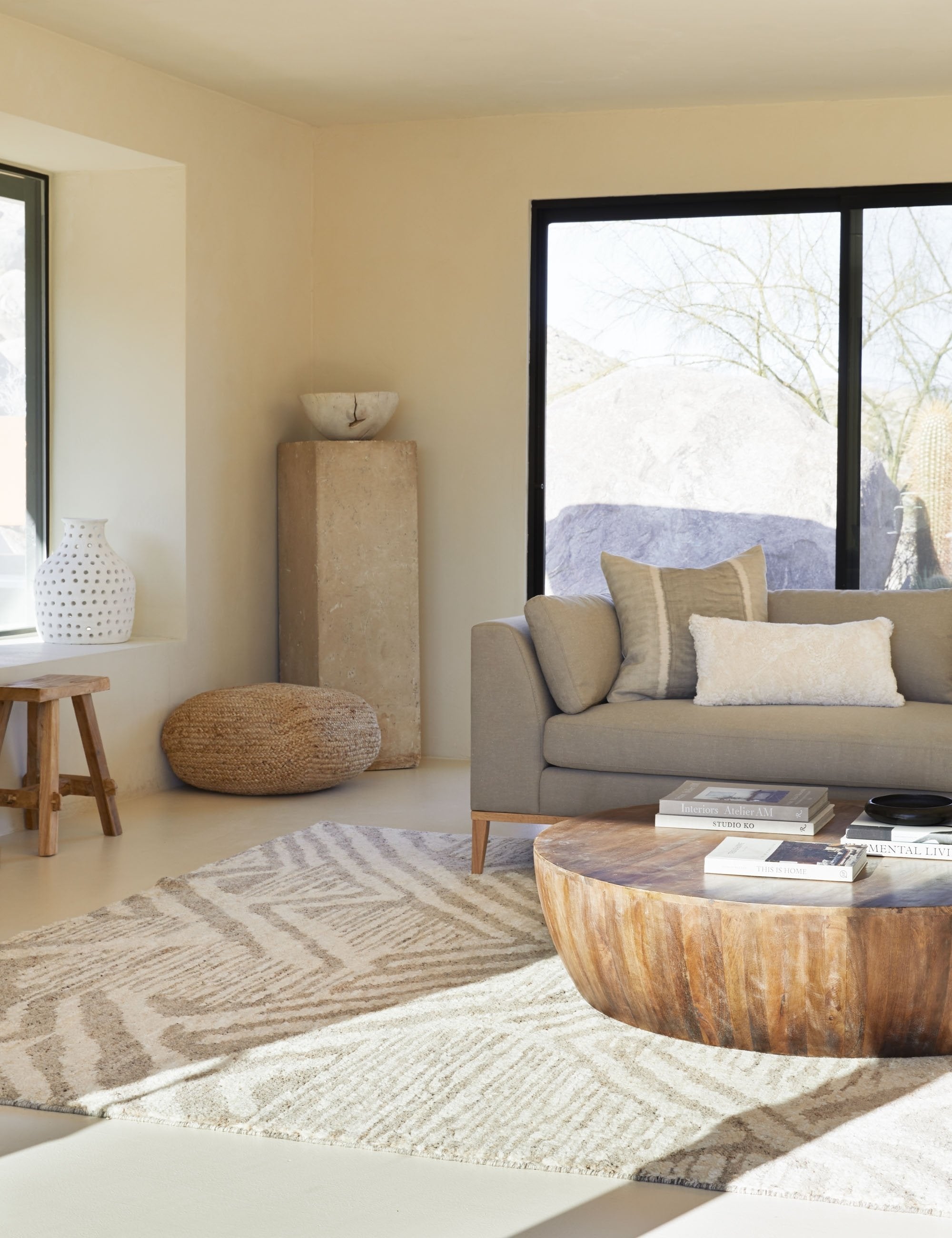 Jacob Round Coffee Table by Arteriors