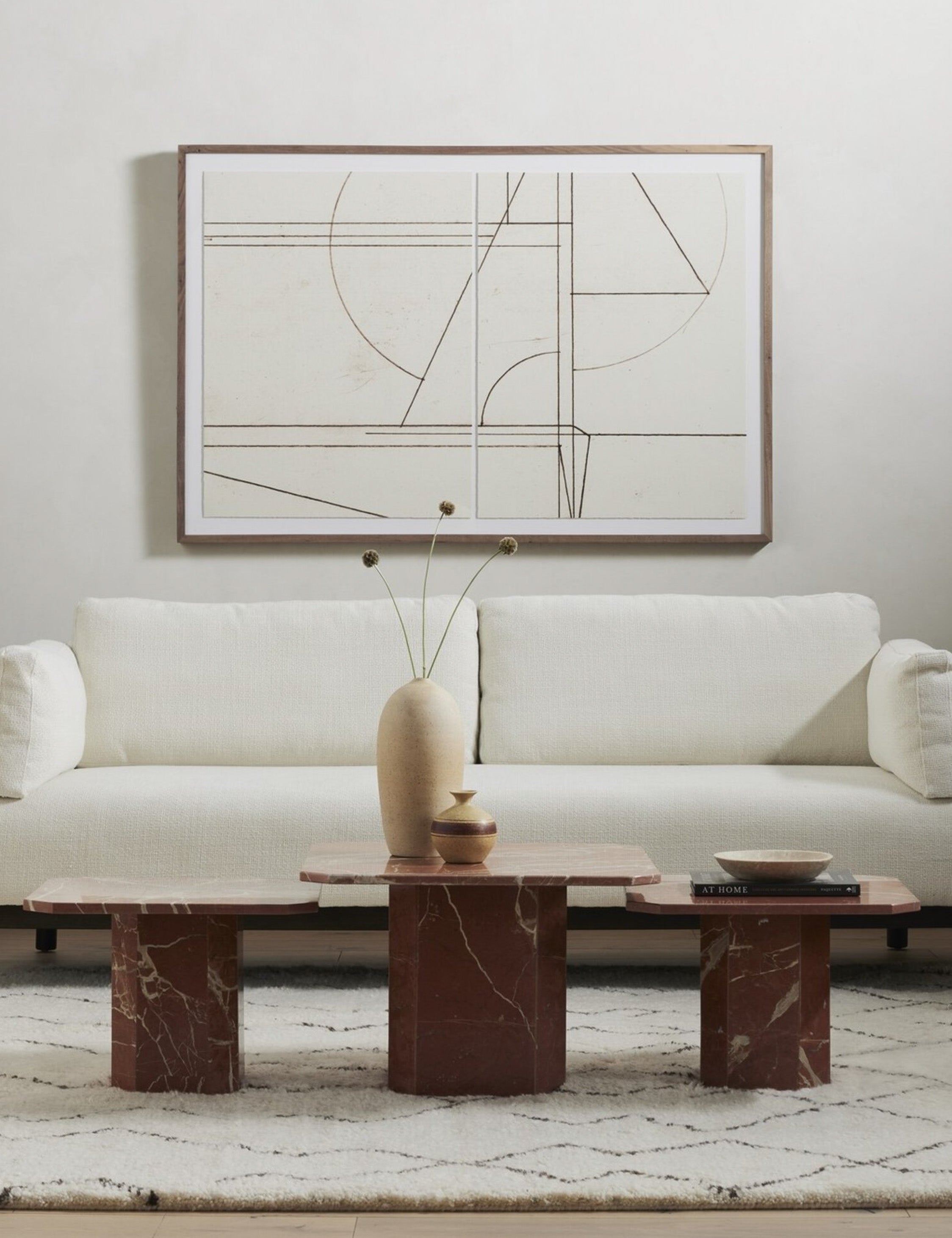 Linari Marble Nesting Coffee Table (Set of 3)