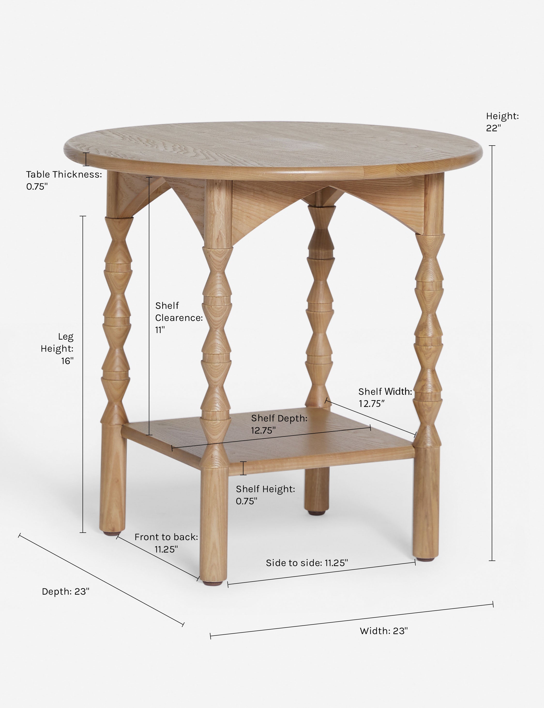 Topia Round Side Table by Ginny Macdonald