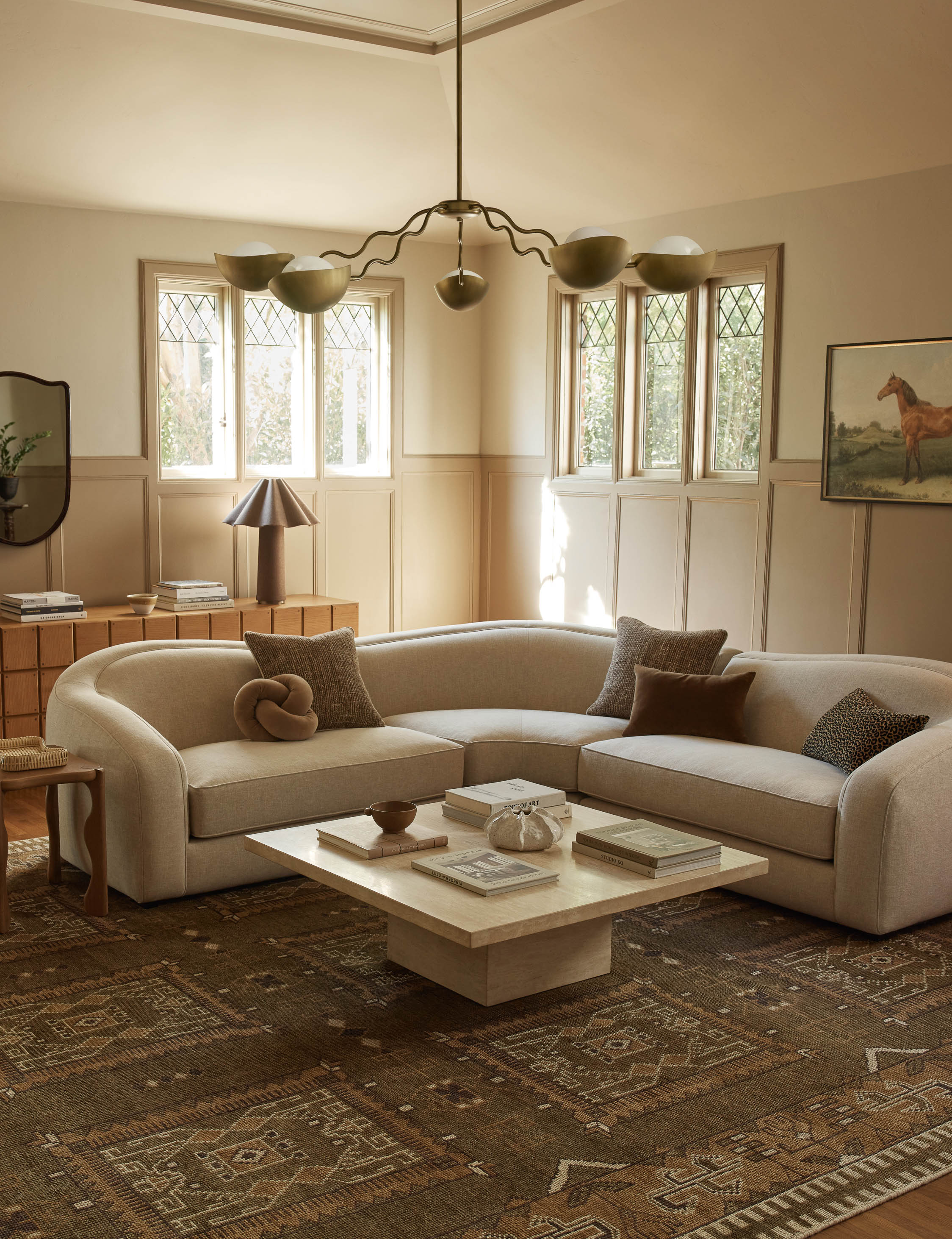 Mars Travertine Coffee Table