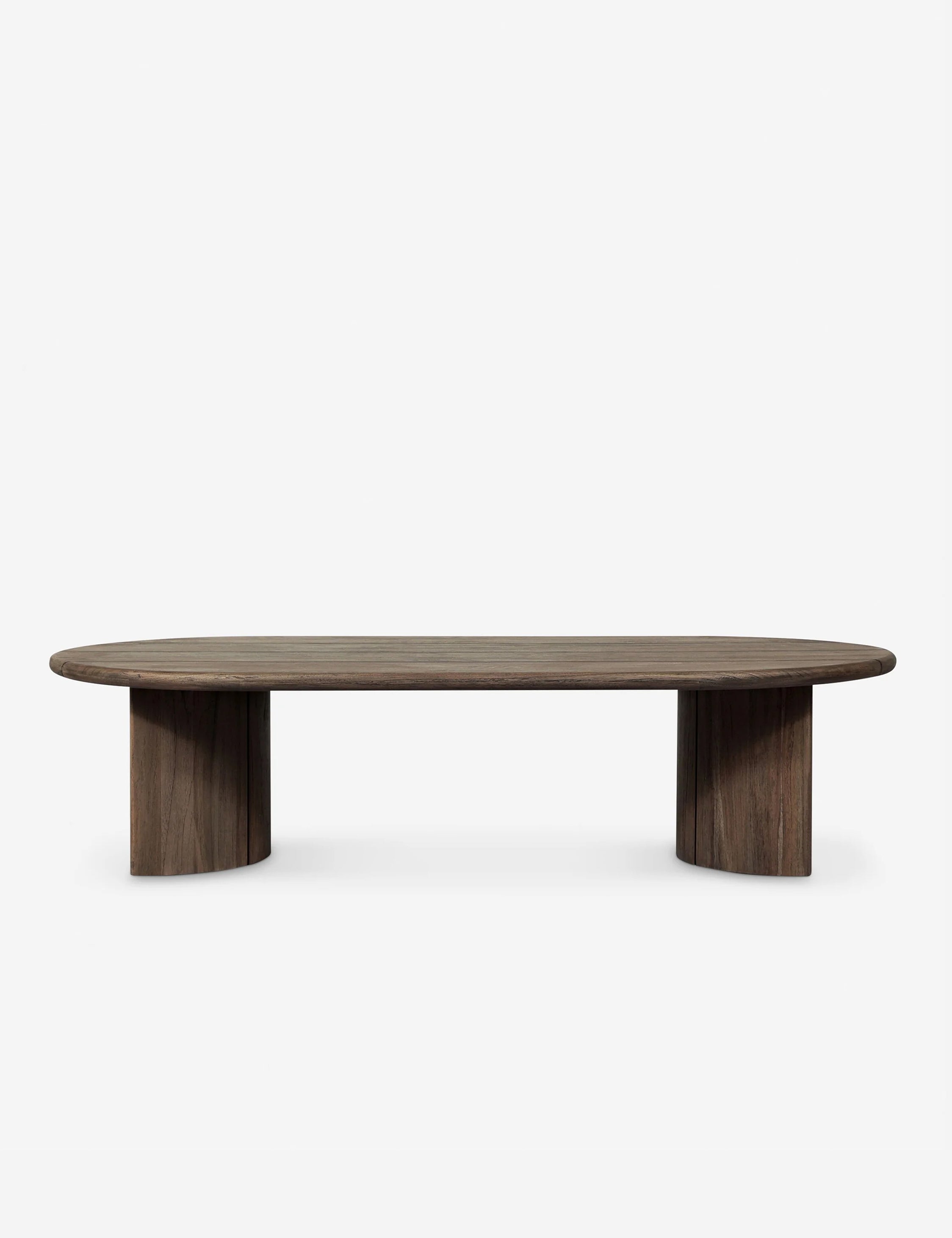 Gilda Outdoor Oval Coffee Table