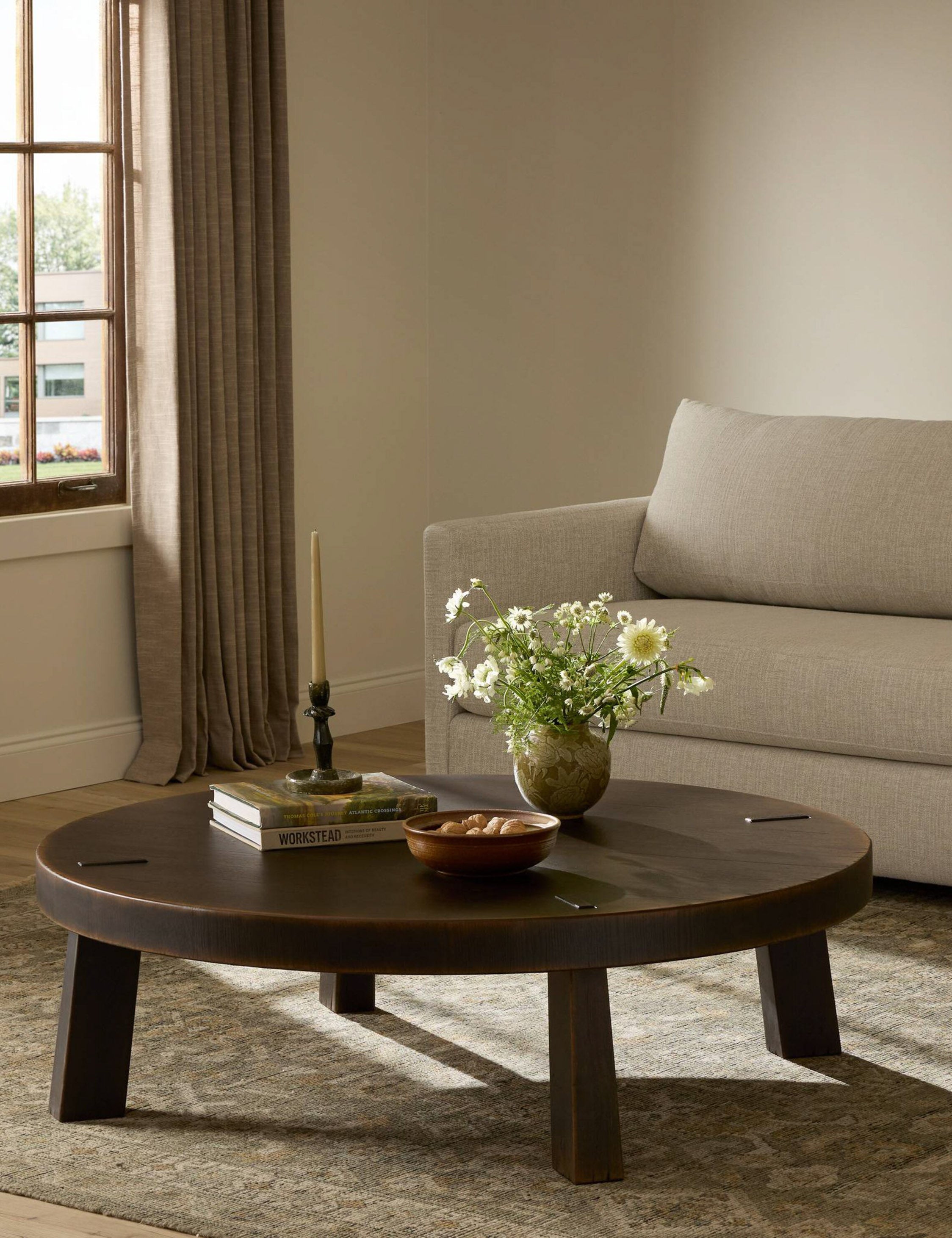 Sadira Round Coffee Table by Amber Lewis x Four Hands