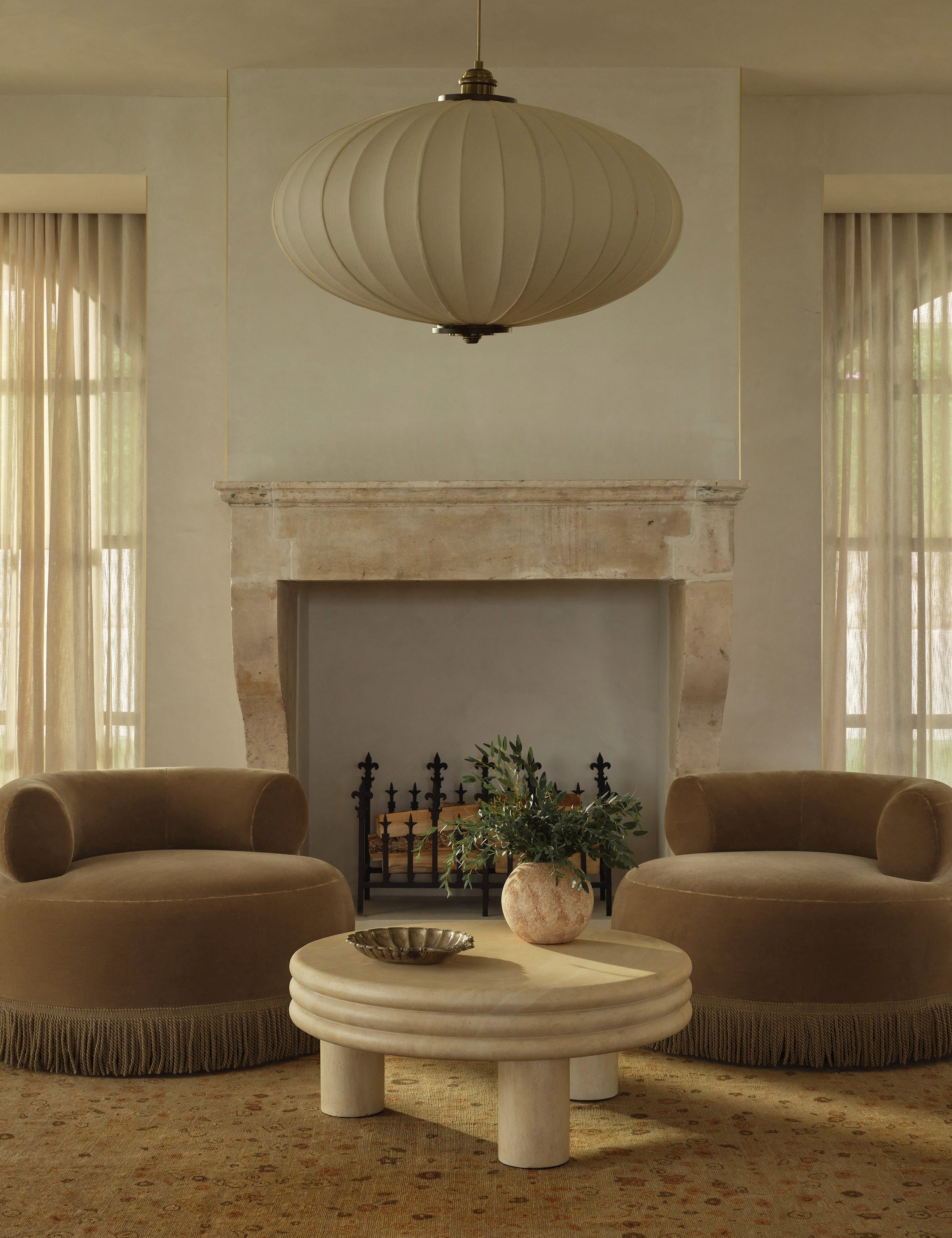 Brittny Round Coffee Table by Button Atelier x Co.House Designs