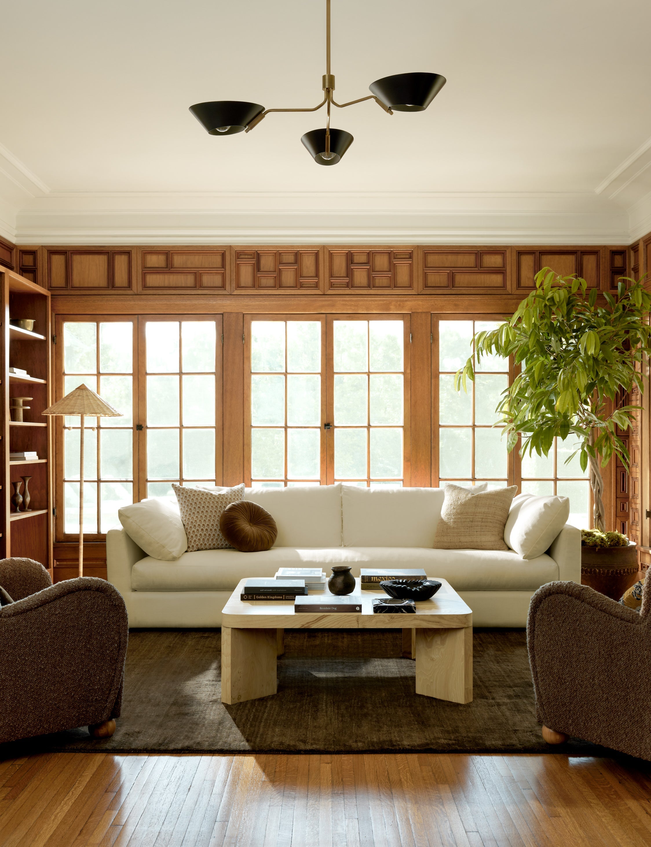 Kearns Square Burl Wood Coffee Table