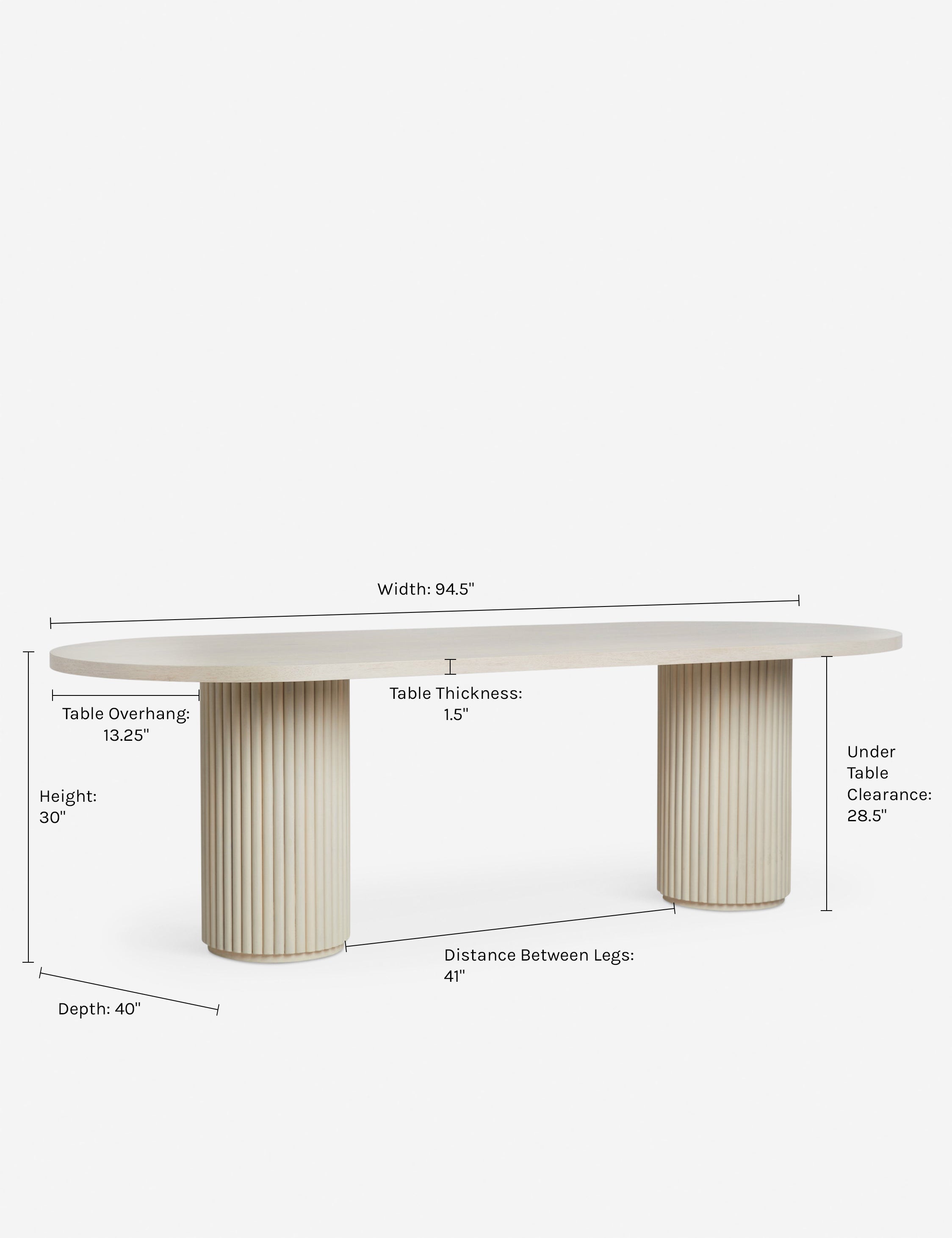 Rutherford Oval Dining Table
