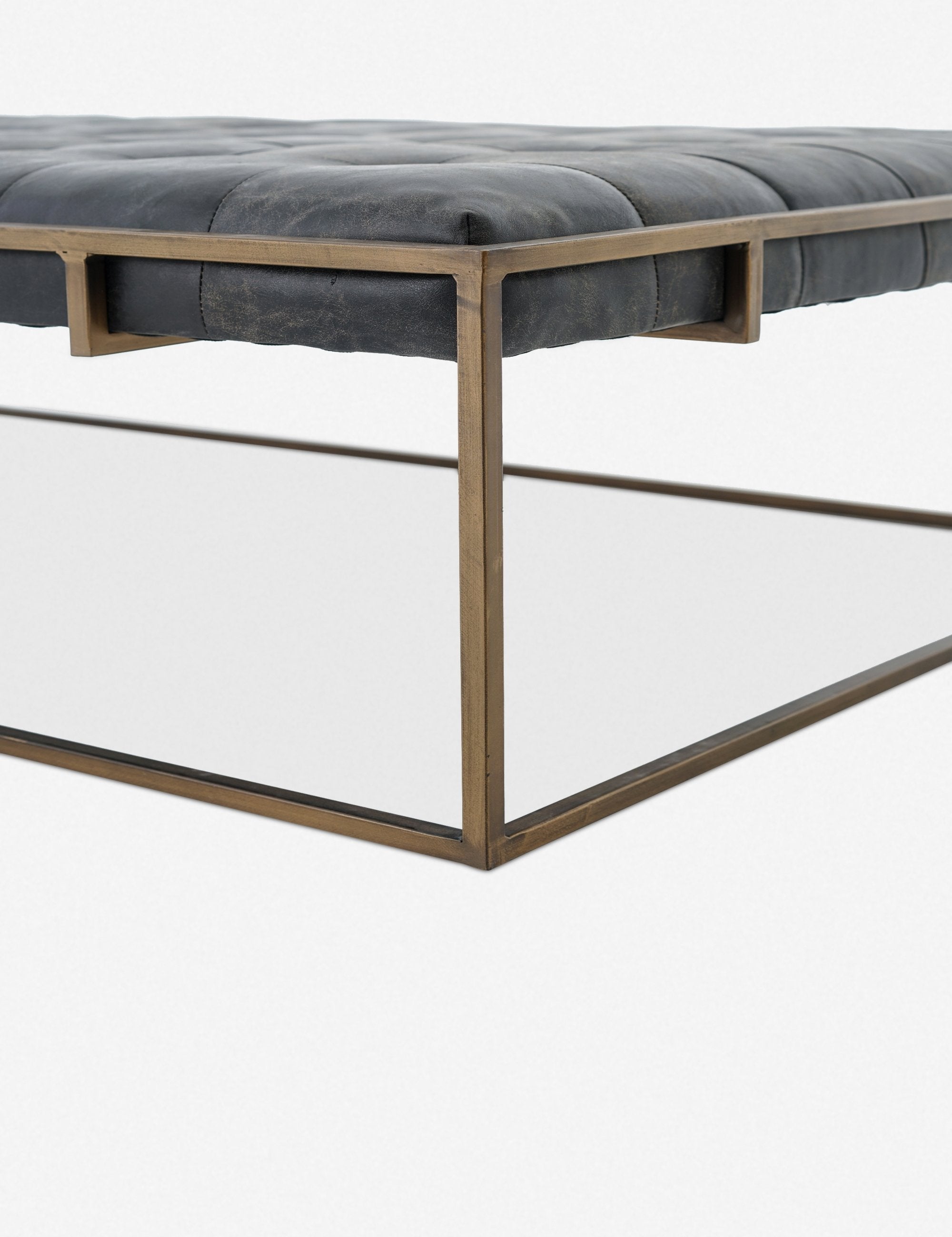 Olwina Leather Coffee Table