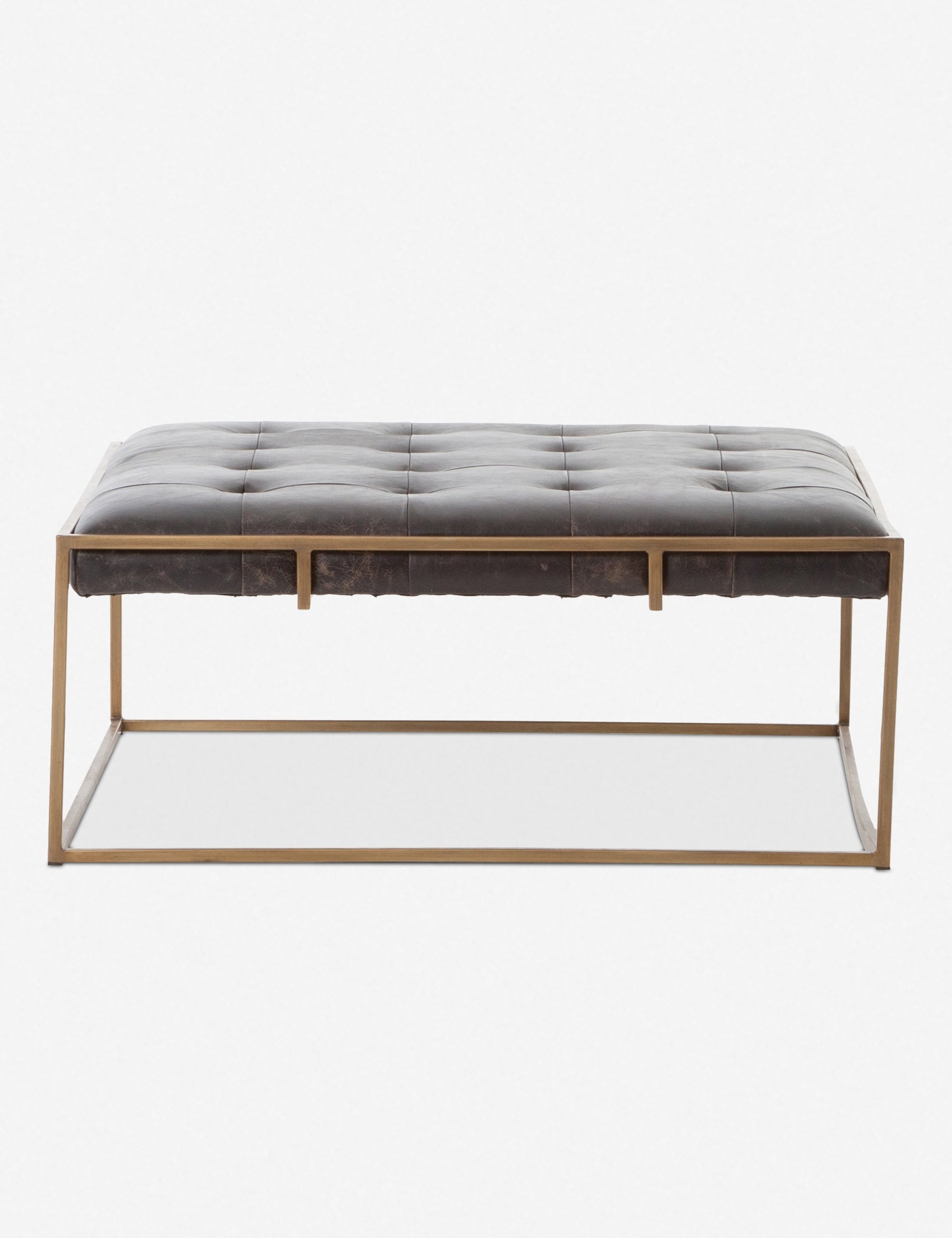 Olwina Square Leather Coffee Table