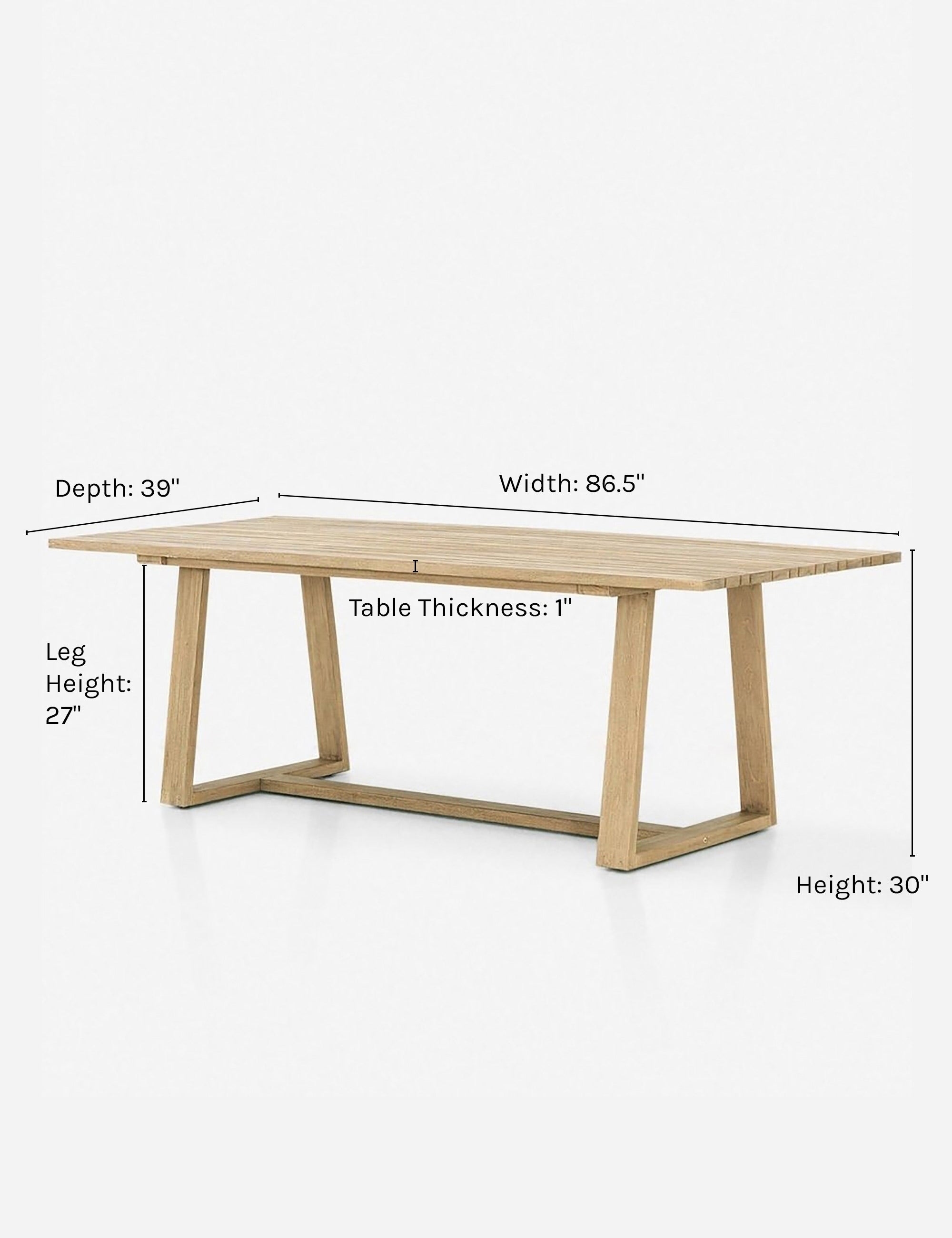 Tika Indoor / Outdoor Dining Table